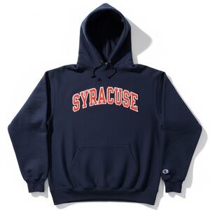 Champion Syracuse Orange NCAA Graphic Collegiate Hoodie Navy Fleece Pullover L